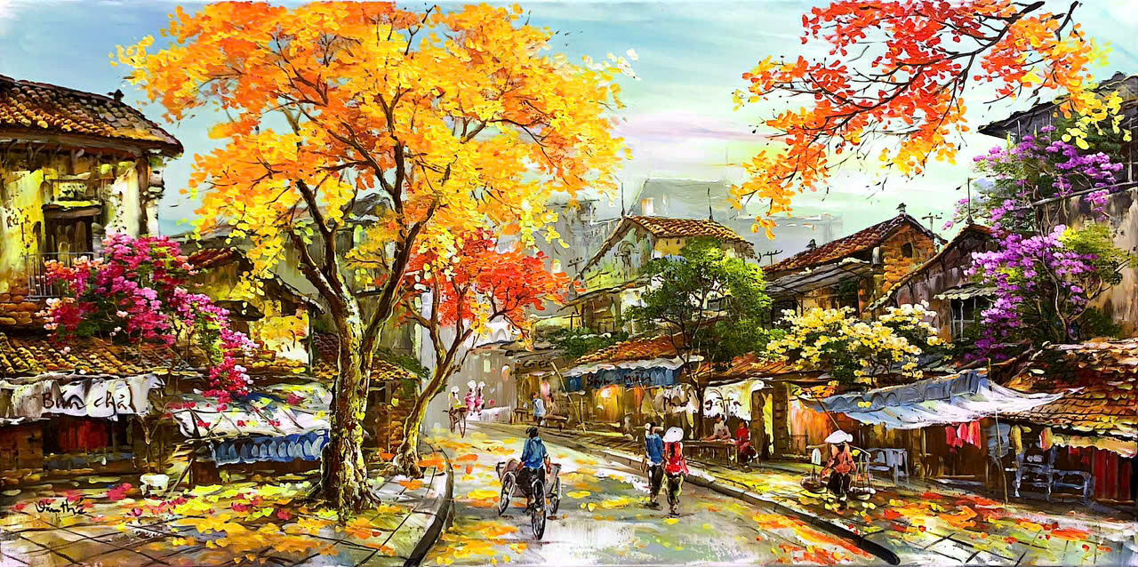 Chiều quê thanh bình